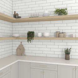 Mohawk® Vivant™ Matte Arctic White 4 x 16 Ceramic Wall Tile at