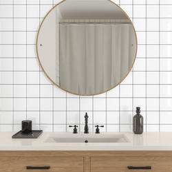 ラスト1点✨【新品未使用】VALLAD サーマル 白 ホワイト Mサイズ② Mohawk® Vivant™ Semi-Gloss Arctic White 4 x 4 Ceramic Wall Tile at