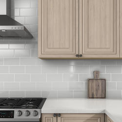 Mohawk® Vivant™ Semi-Gloss Suede Gray 4 x 8 Ceramic Bullnose Trim