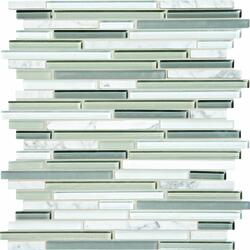 silver or stainless mosaic tiles - Google Search  Glass mosaic tile  kitchen, Glass mosaic tile backsplash, Mosaic tile backsplash kitchen