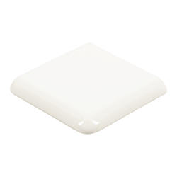 Mohawk® Vivant Gloss White 2 x 2 Ceramic Bullnose Corner Trim at