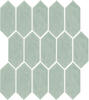 Mohawk® Artisan Grove Handcrafted Seafoam 12 x 11 Ceramic Picket Mosaic Tile