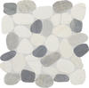 Mohawk® Grand Pebbles Ivory Lace 12 x 12 Pebble Stone Mosaic Tile