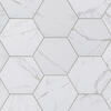 Mohawk® Ristoria Calacatta Gold 8 x 9 Porcelain Hexagon Floor and Wall Tile