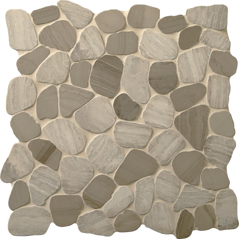 Mohawk® Oasis Pebble 12 x 12 Stone Mosaic Tile Mohawk® Oasis Pebble 12 x 12 Stone Mosaic Tile