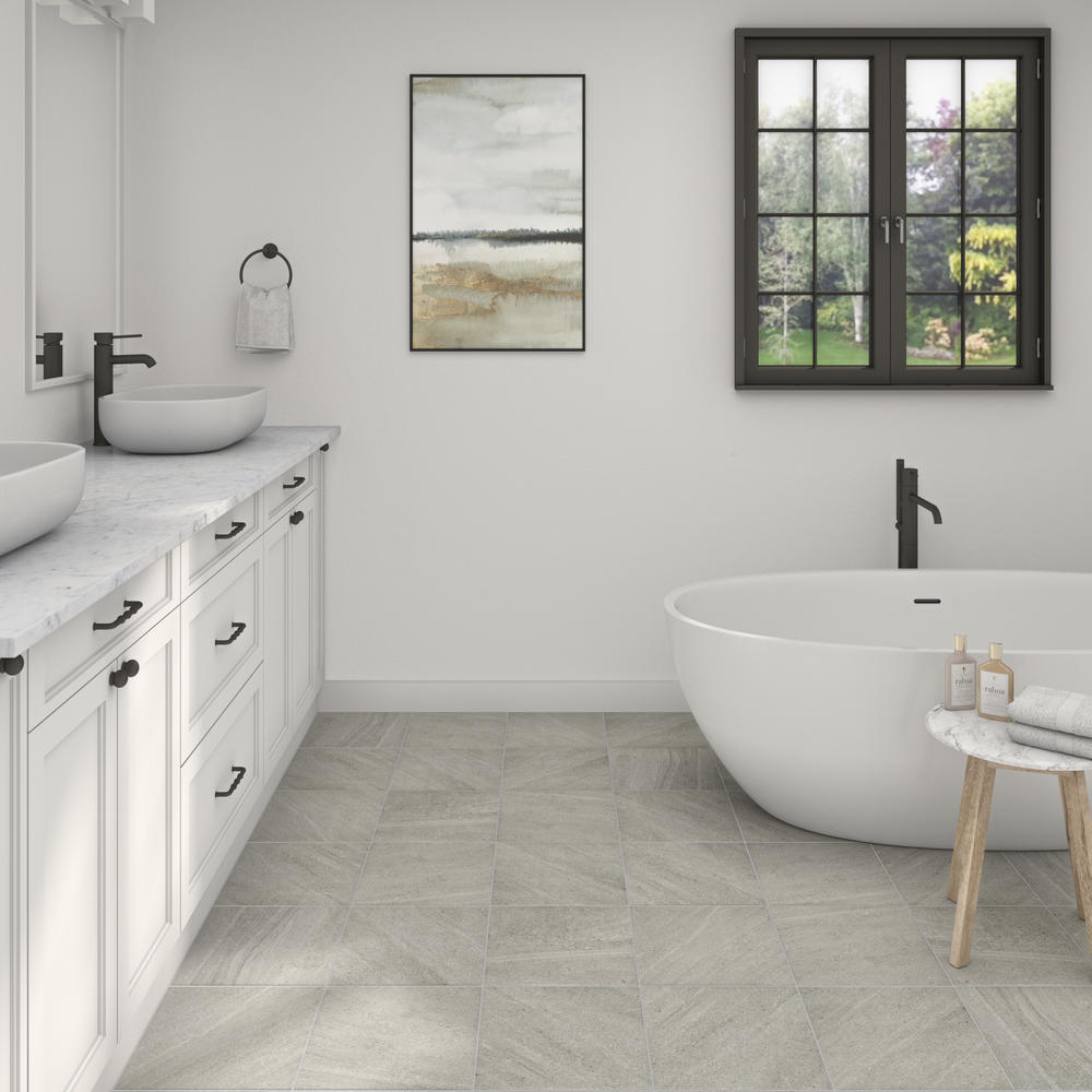 Mohawk® Trinity Gray 12 x 24 Glazed Ceramic Floor and Wall Tile Mohawk® Trinity Gray 12 x 24 Glazed Ceramic Floor and Wall Tile