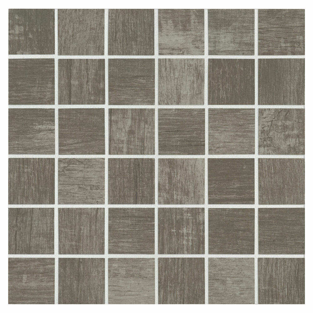 Mohawk® CleanProtect™ Meridian Falls Pearl Wood 12 x 12 Porcelain Mosaic Tile