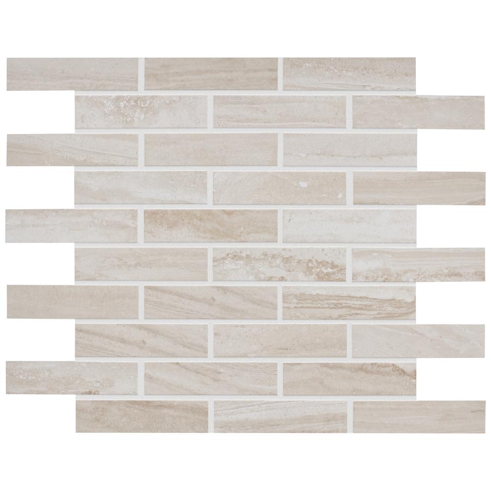 Mohawk® Clean Protect™ Aurora Stone Taupe 11 x 14 Porcelain Mosaic Tile