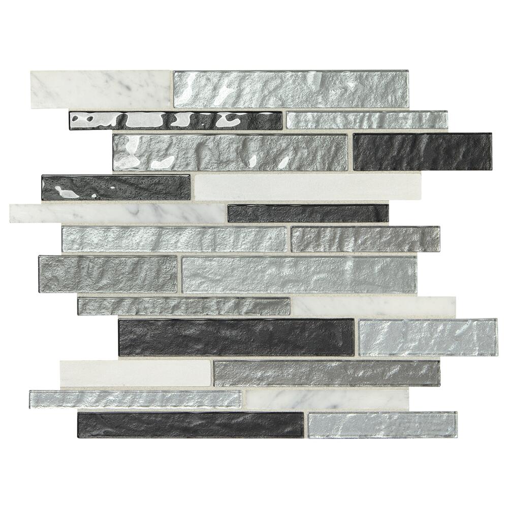 Mohawk® Vela Cafe 12 x 12 Glass and Stone Mosaic Tile Mohawk® Vela Cafe 12 x 12 Glass and Stone Mosaic Tile