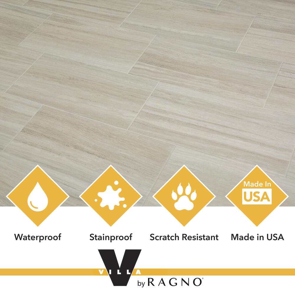 Ragno USA® Glacier Heights Silver 3 x 12 Porcelain Bullnose Trim Tile Ragno USA® Glacier Heights Silver 3 x 12 Porcelain Bullnose Trim Tile