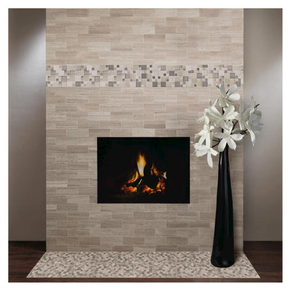 Mohawk® Eleganza Gentle Earth 12 x 12 Stone and Glass Mosaic Tile Mohawk® Eleganza Gentle Earth 12 x 12 Stone and Glass Mosaic Tile