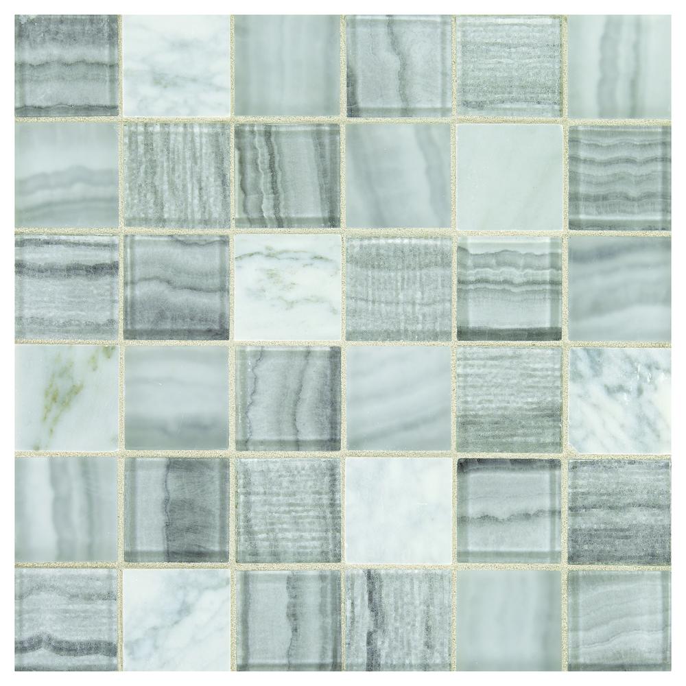 GBM® Monarchy Antigua 12 x 12 Glass and Stone Mosaic Tile