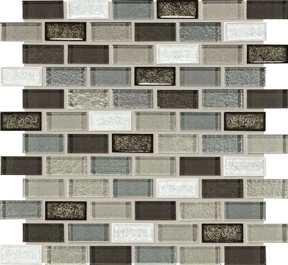 Mohawk® Brightmore Golden Halo Brick Joint 12 x 14 Glass Mosaic Tile
