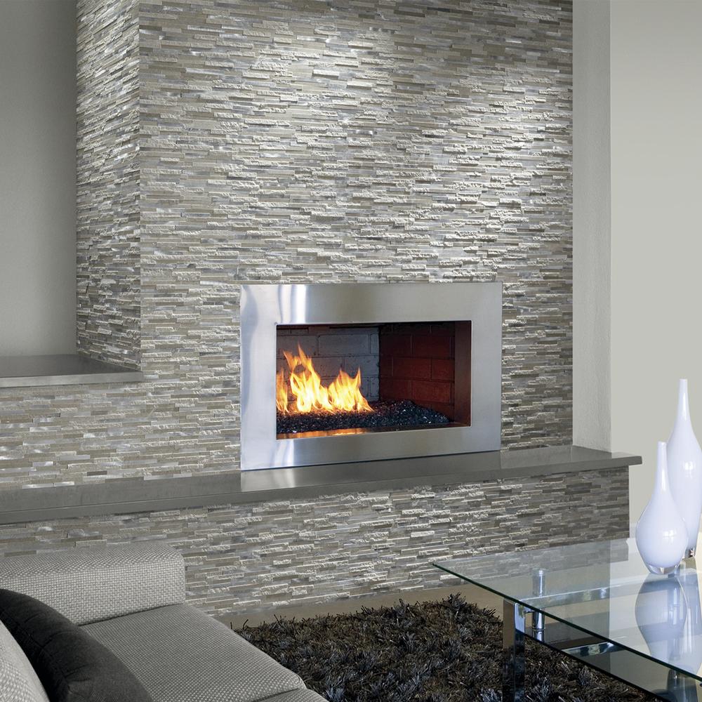 Mohawk® Phase Bronze Medal 12 x 13 Stone and Metal Mosaic Tile