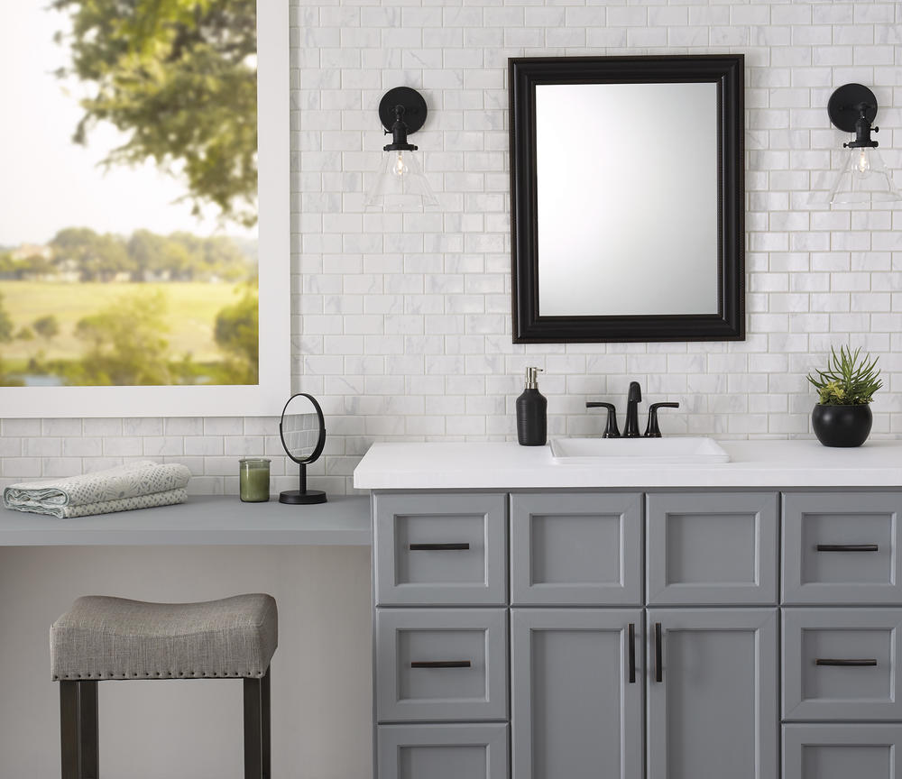 Mohawk® Stonebrook Carrara White Brick Joint 12 x 12 Ceramic Mosaic Tile