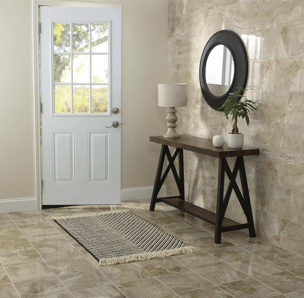 Mohawk® Temple View Steele 3 x 10 Ceramic Bullnose Trim