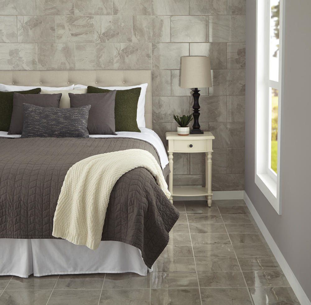 Mohawk® Temple View Steele 3 x 10 Ceramic Bullnose Trim