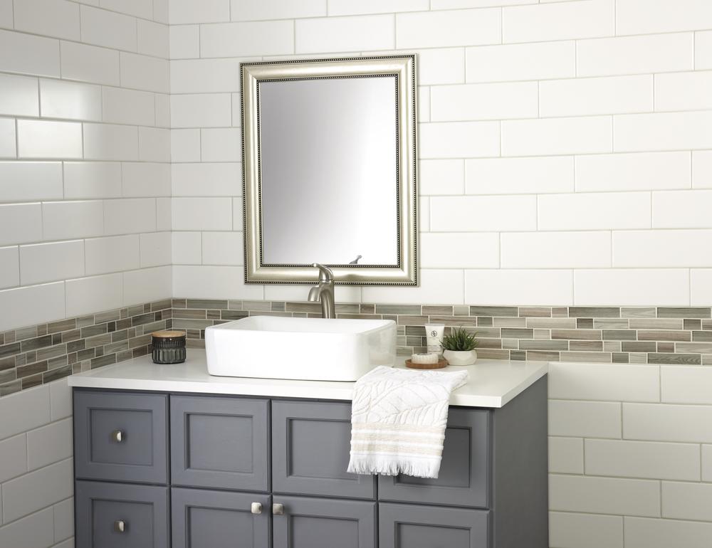 Ragno USA® Lynwood Harbor 3 x 18 Porcelain Bullnose Trim Ragno USA® Lynwood Harbor 3 x 18 Porcelain Bullnose Trim