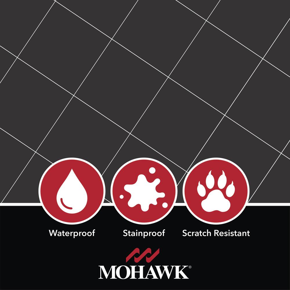Mohawk® Retro Black 12 x 12 Ceramic Floor and Wall Tile