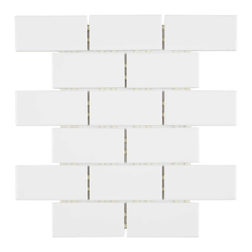 Mohawk® Treymore Taupe Brick Joint 12 x 12 Ceramic Mosaic Tile