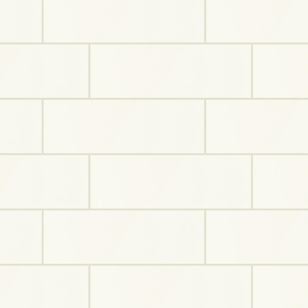 Mohawk® Vivant Undulated Gloss White 4 x 12 Ceramic Wall Tile