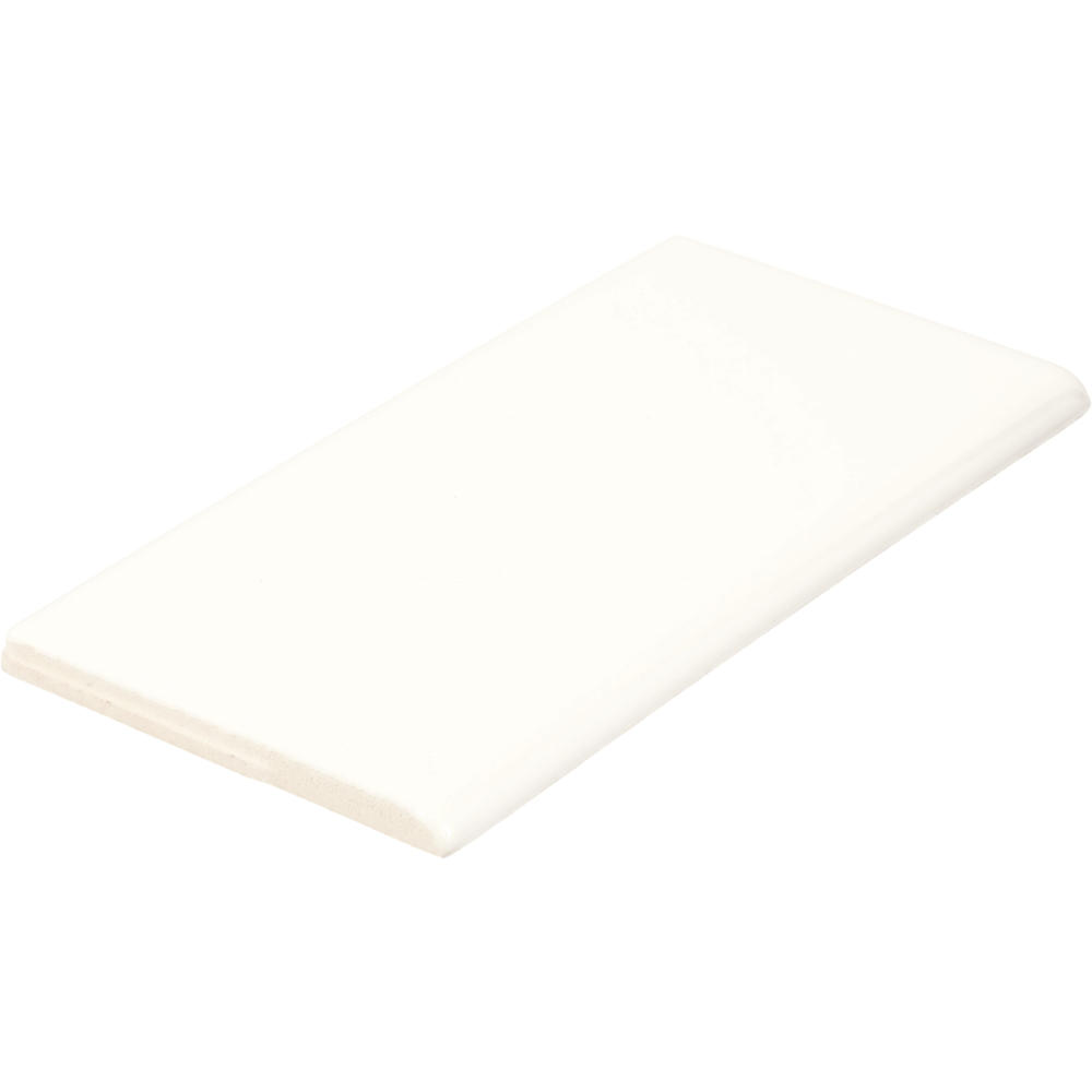 Mohawk® Vivant Gloss White 3 x 6 Ceramic Bullnose Trim