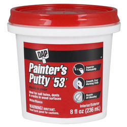 DAP Painters Putty 53 Interior Exterior Wood Repair Putty 8 Oz   PaintersPutty538ozTUB12240 