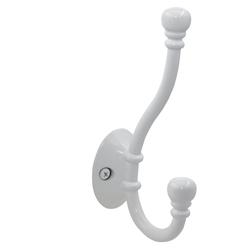 Designer's Image™ White Double Coat Hook at Menards®