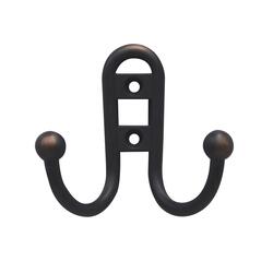 Designer's Image™ Oil-Rubbed Bronze Double Coat Hook - 3 Pack at Menards®