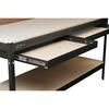 Tool Shop® 72" 2-Drawer Metal Workbench with Pegboard Backing