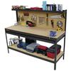 Tool Shop® 72" 2-Drawer Metal Workbench with Pegboard Backing