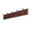 Mastercraft® 28" Brown/Oil-Rubbed Bronze Wall-Mount 5-Hook Rail