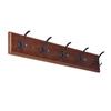 Mastercraft® 28" Brown/Oil-Rubbed Bronze Wall-Mount 5-Hook Rail