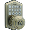 Tru-Bolt® Sydney Antique Brass Classic Electronic Keypad Entry Door Knob