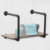 Dakota™ 14" Black Pipe 1-Shelf Bracket - 2 Pack
