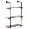 Dakota™ 10" Black Pipe 3-Shelf Bracket - 2 Pack