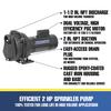 Barracuda® 2 HP Sprinkler Pump