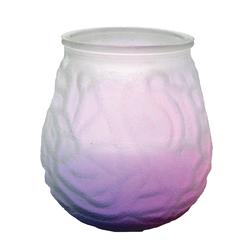 Enchanted Garden® Frosted Resto Citronella Candle Jar with LED