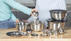  Mixing Bowls with Lid Set, 23PCS Kitchen Utensils