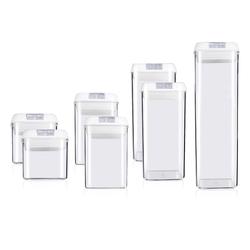 Airtight Food Storage Container Set-Cineyo-7 Piece Set Clear Plastic  Canisters f