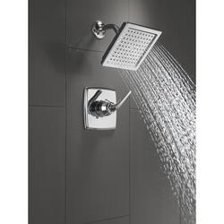 Delta® Geist™ One-Handle 1-Spray Setting Chrome Shower Faucet at