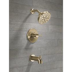 Delta® Nicoli™ One Handle 5-Spray Setting Champagne Bronze Bathtub ...