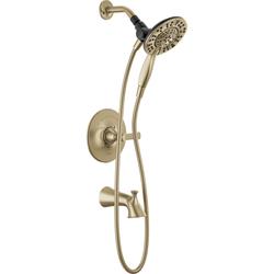 Delta® Caffery™ In2ition® Two-in-One One-Handle 4-Spray Champagne