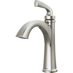 Delta® Geist™ One-Handle 4" SpotShield® Brushed Nickel Bathroom Faucet ...