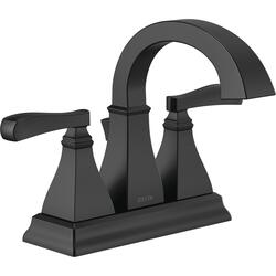 Delta® Lakewood™ Two-Handle 4" Centerset Matte Black Bathroom Sink ...