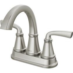 Delta® Geist™ Two-Handle 4" Centerset SpotShield® Brushed Nickel ...