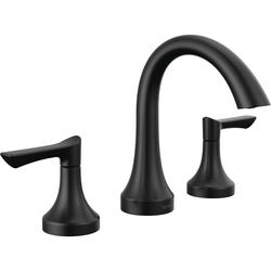 Delta® Caffery™ Two-Handle 8" Widespread Matte Black Bathroom Faucet at ...