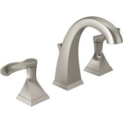 DELTA MANDARA BRUSHED Nickel Two Handle 8 Widespread Bathroom