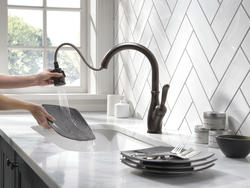 Delta® Leland® One-Handle Pull-Down Venetian Bronze Kitchen Faucet Delta® Leland® One-Handle Pull-Down Venetian Bronze Kitchen Faucet