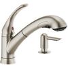 Delta® Foundations® One-Handle Pull-Out Stainless Kitchen Faucet